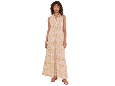 Lilly Pulitzer Riegan Maxi Dress Women's Dress Iced Latte Lil Jims Stuff: Xs In Brown