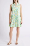 Lilly Pulitzer ® Riegan Sleeveles Polo Dress In Bluette Make Lemonade