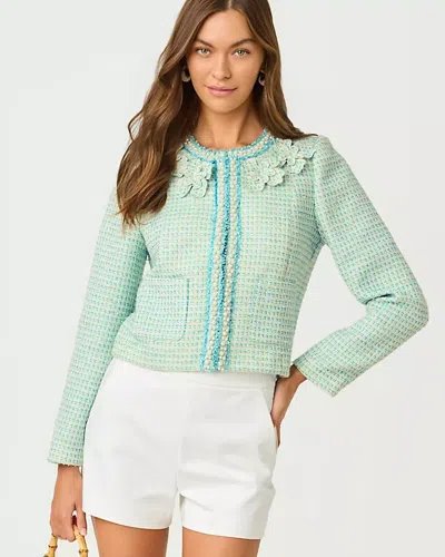 Lilly Pulitzer Rohana Boucle Jacket In Green