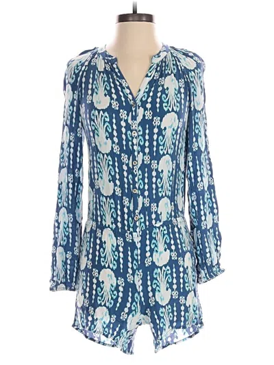 Pre-owned Lilly Pulitzer Romper In Blue