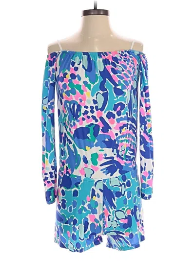 Pre-owned Lilly Pulitzer Romper In Blue