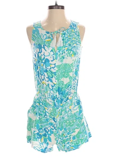 Pre-owned Lilly Pulitzer Romper In Blue