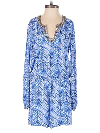 Pre-owned Lilly Pulitzer Romper In Blue