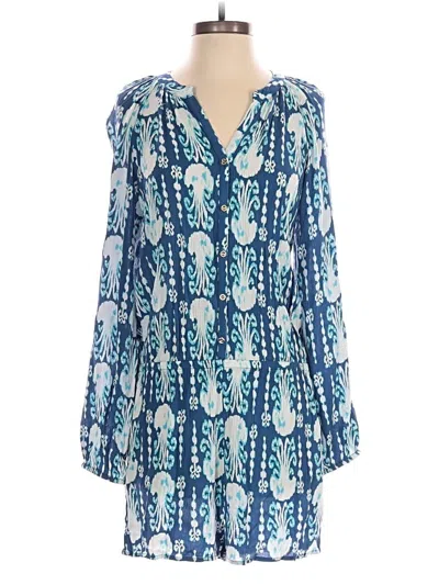 Pre-owned Lilly Pulitzer Romper In Blue