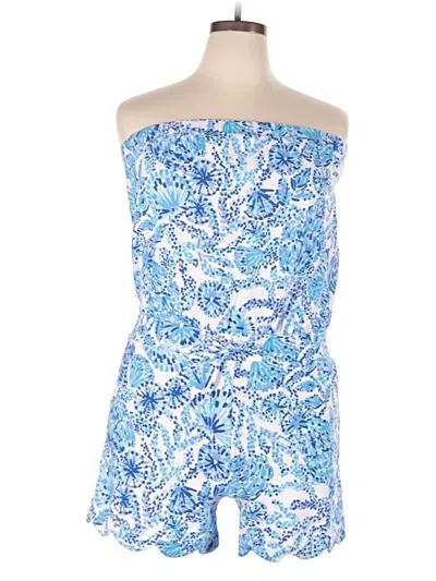 Pre-owned Lilly Pulitzer Romper In Blue