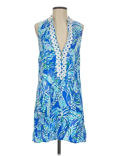Pre-owned Lilly Pulitzer Romper In Blue