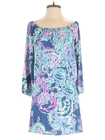Pre-owned Lilly Pulitzer Romper In Blue