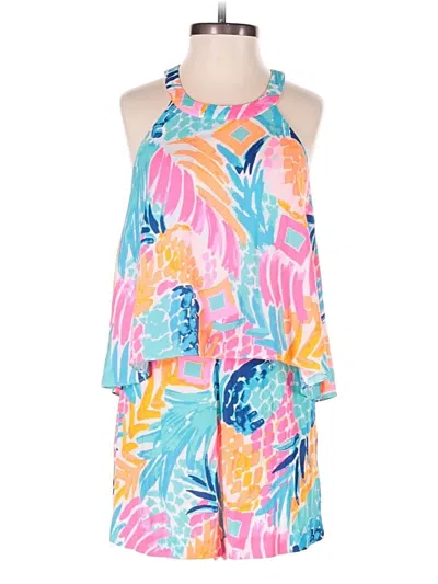 Pre-owned Lilly Pulitzer Romper In Blue