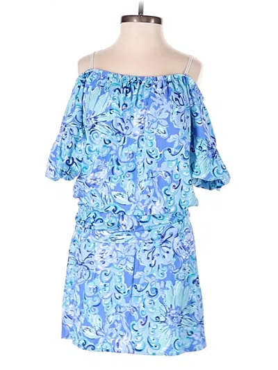 Pre-owned Lilly Pulitzer Romper In Blue