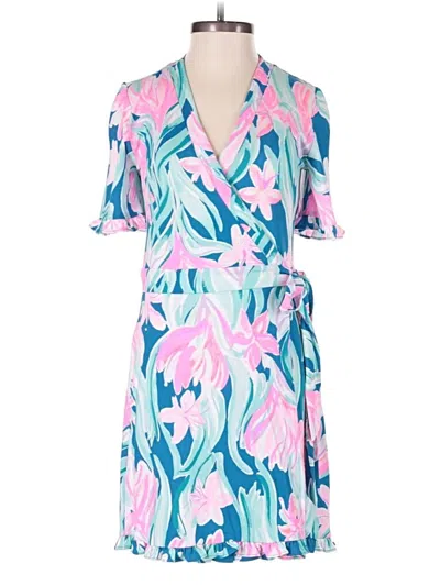 Pre-owned Lilly Pulitzer Romper In Blue