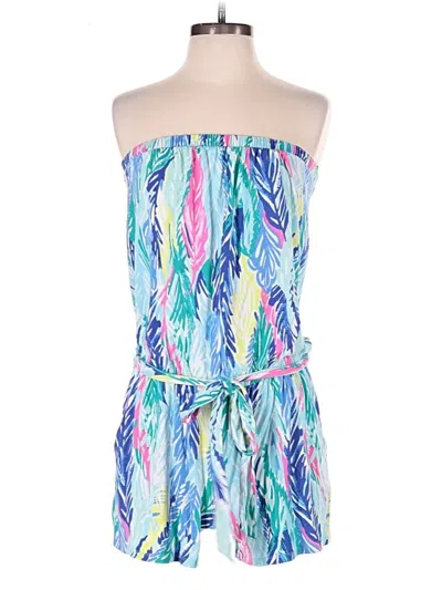 Pre-owned Lilly Pulitzer Romper In Blue