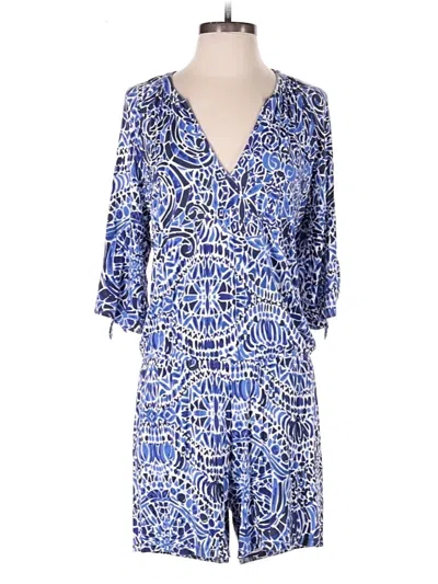 Pre-owned Lilly Pulitzer Romper In Blue