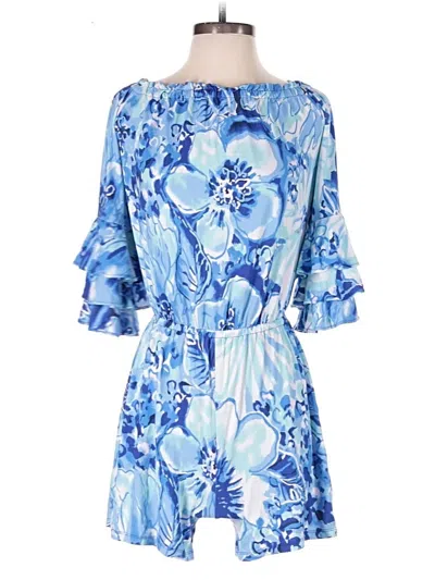 Pre-owned Lilly Pulitzer Romper In Blue