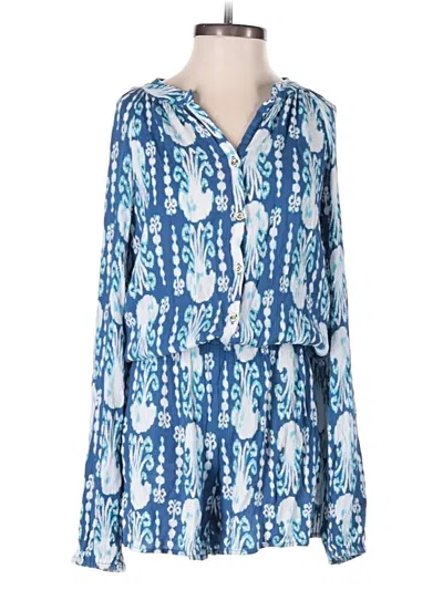 Pre-owned Lilly Pulitzer Romper In Blue