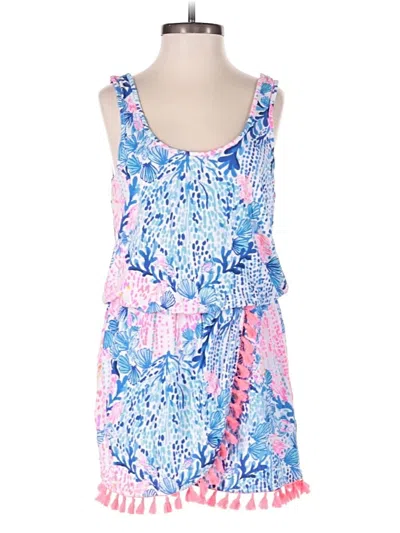 Pre-owned Lilly Pulitzer Romper In Blue