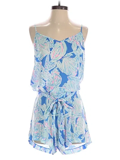 Pre-owned Lilly Pulitzer Romper In Blue