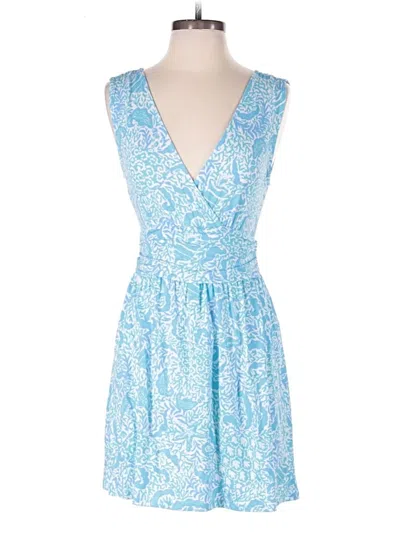 Pre-owned Lilly Pulitzer Romper In Blue