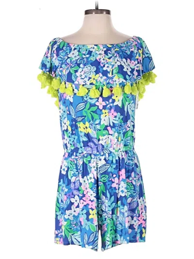 Pre-owned Lilly Pulitzer Romper In Blue