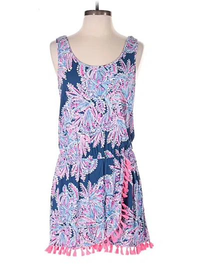 Pre-owned Lilly Pulitzer Romper In Blue