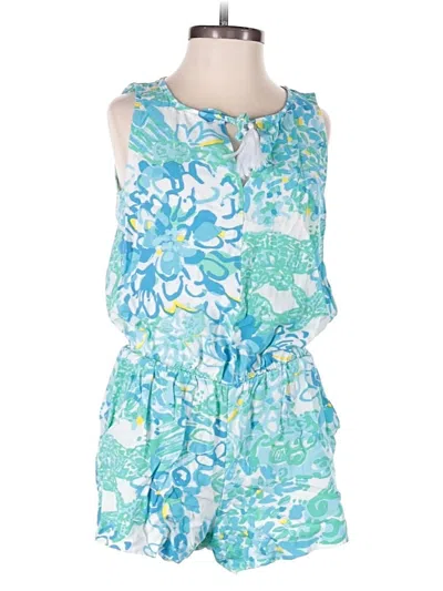 Pre-owned Lilly Pulitzer Romper In Blue