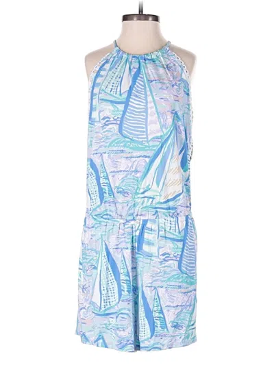 Pre-owned Lilly Pulitzer Romper In Blue
