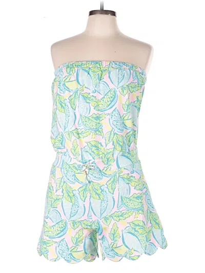 Pre-owned Lilly Pulitzer Romper In Blue