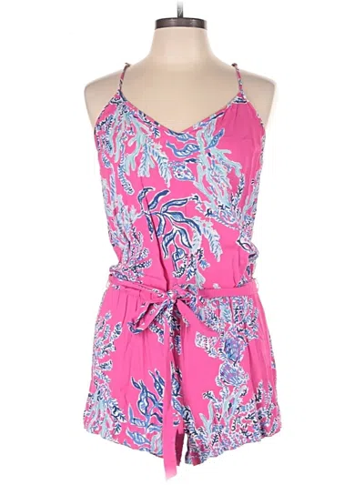 Pre-owned Lilly Pulitzer Romper In Pink