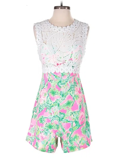 Pre-owned Lilly Pulitzer Romper In White