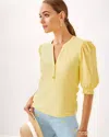 Lilly Pulitzer Ronson Knit Top In Finch Yellow