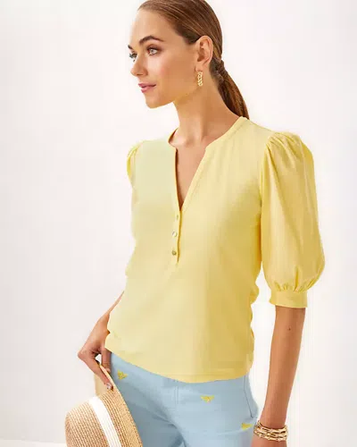 Lilly Pulitzer Ronson Knit Top In Finch Yellow