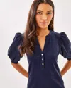 Lilly Pulitzer Ronson Knit Top In Low Tide Navy In Low Tide Navy