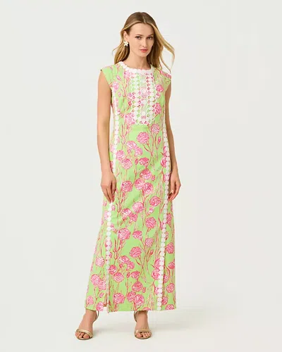 Lilly Pulitzer Rosalena Stretch Maxi Shift Dress In Green