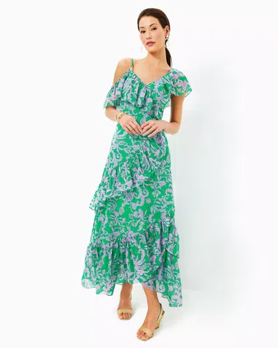 knee length dresses for ladies The Lilly Green & Blue Lilly Pulitzer Maxi Dress