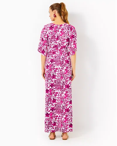 Lilly Pulitzer Roselle Maxi Dress In Elderflower Blossom Lil Escape Plan