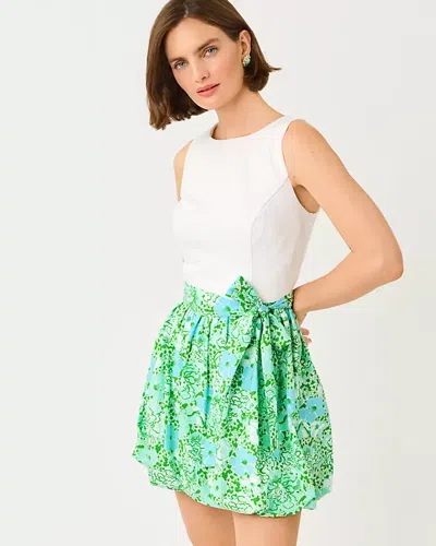 Lilly Pulitzer Rosemary Bubble Skirted Romper In Animal Print