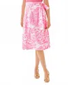 Lilly Pulitzer Rowena Midi Skirt In Rousseau Pink Glisten In The Sun In Pink