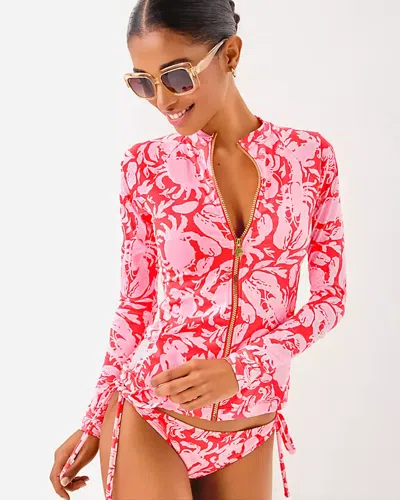 Lilly Pulitzer Royden Rashguard Swim Top In Multi