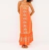 Lilly Pulitzer Rozalie Maxi Dress In Papaya In Orange