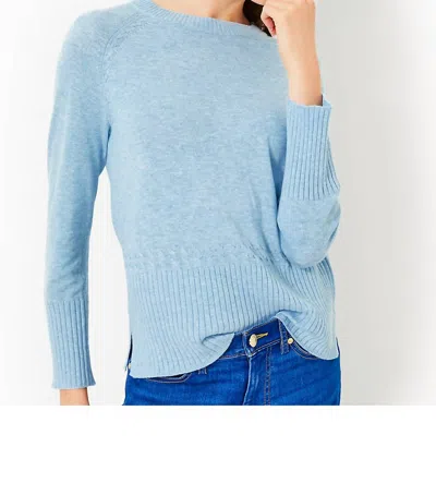 Lilly Pulitzer Salima Crewneck Sweater In Heathered Bonaire Blue