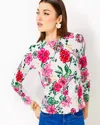 Lilly Pulitzer Salima Sweater In Coconut Safari Sanctuary