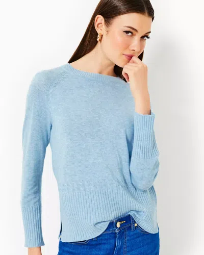 Lilly Pulitzer Salima Sweater In Heathered Bonaire Blue
