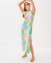 Lilly Pulitzer Sarabeth Maxi Shift Dress In Multi Bright Delight Patch