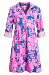 Lilly Pulitzer Saralyn Popover Shirtdress In Blue