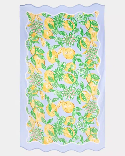 Lilly Pulitzer Scallop Beach Towel In Green