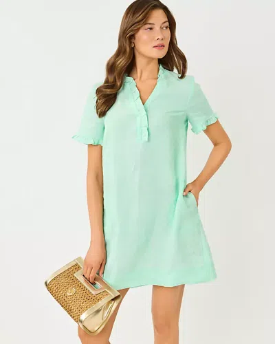 Lilly Pulitzer Scarlette Linen Dress In Green