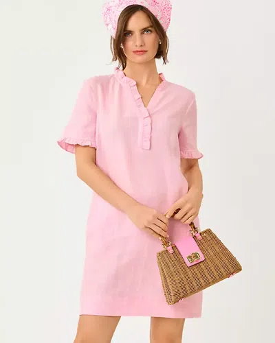 Lilly Pulitzer Scarlette Linen Dress In Pink