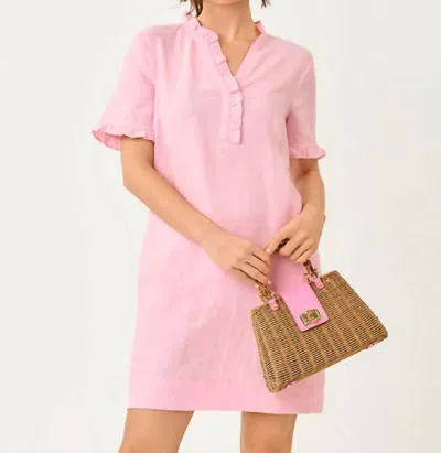 Lilly Pulitzer Scarlette Mini Dress In Conch Shell Pink X Resort White