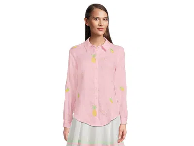 Lilly Pulitzer Sea View Button-down In Pink