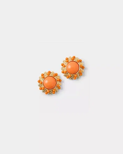 Lilly Pulitzer Seaside Harbour Earrings In Orange