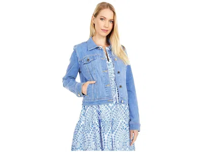 Lilly Pulitzer Seaspray Denim Jacket In Multi